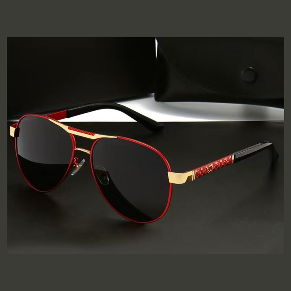 Photochromic Double Bridge Aviator Sunglasses