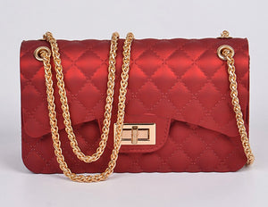 Quilted Style Jelly Clutch Handbags