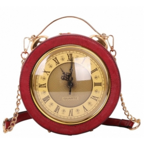 Vintage Roman Numeral Clock Handbag