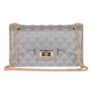 Quilted Style Jelly Clutch Handbags