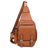 Unisex Buckle Flap Sling Backpack!