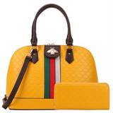 Queen Bee Dome Satchel/Wallet Set