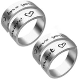 Stainless Steel Inspirational Ring