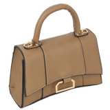 Leather Flap Over Crossbody Bag