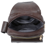 Unisex Buckle Flap Sling Backpack!