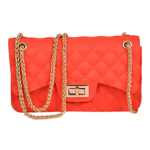 Quilted Style Jelly Clutch Handbags