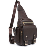 Unisex Buckle Flap Sling Backpack!