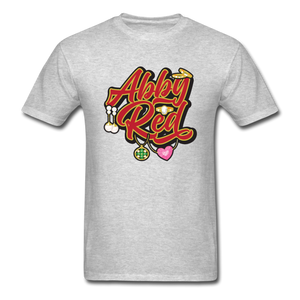 Abby Red Classic T-Shirt - heather gray