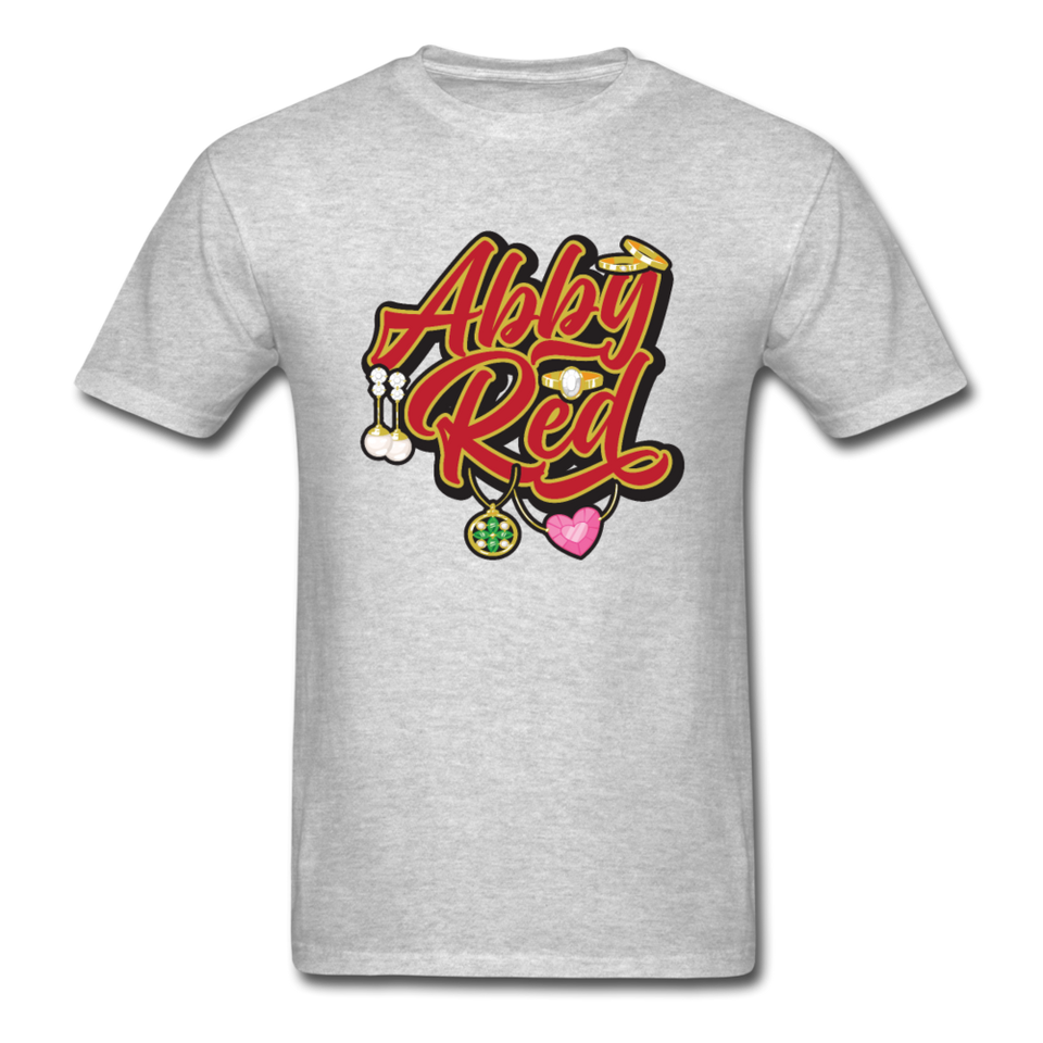 Abby Red Classic T-Shirt - heather gray