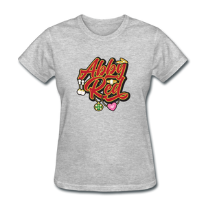 Abby Red T-Shirt - heather gray