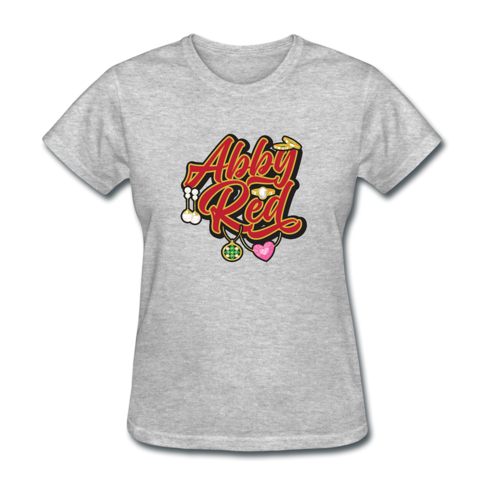 Abby Red T-Shirt - heather gray