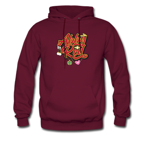 Abby Red Hoodie - burgundy