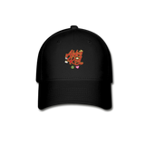 Abby Red Flex Ball Cap - black