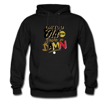 I'm Too Old to Give a Damn Hoodie - black