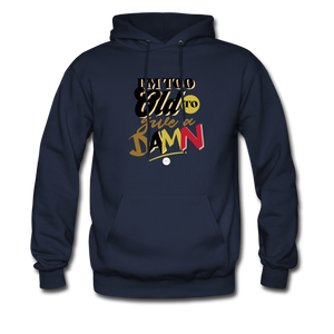 I'm Too Old to Give a Damn Hoodie - navy