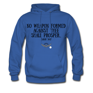 No Weapon Verse Hoodie - royal blue