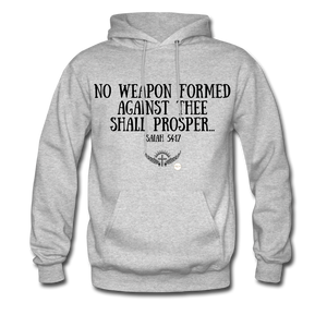 No Weapon Verse Hoodie - heather gray