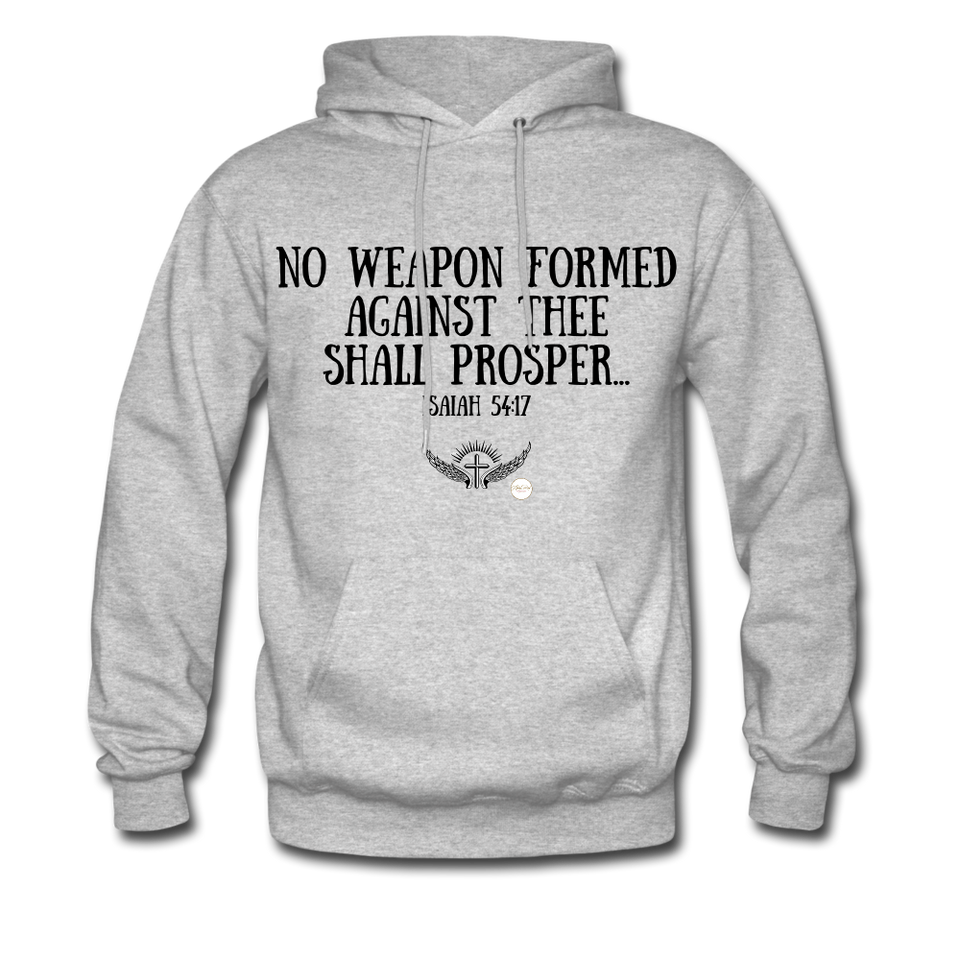 No Weapon Verse Hoodie - heather gray