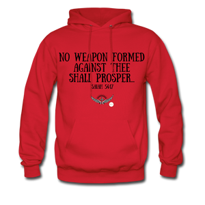 No Weapon Verse Hoodie - red