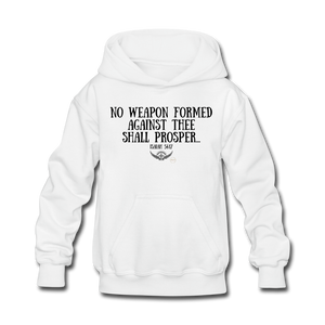 Kids No Weapon Verse Hoodie - white