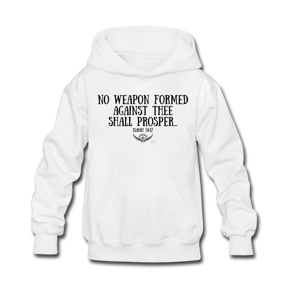 Kids No Weapon Verse Hoodie - white