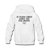 Kids No Weapon Verse Hoodie - white