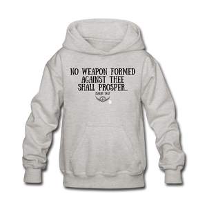 Kids No Weapon Verse Hoodie - heather gray