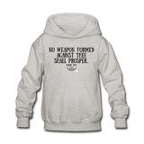 Kids No Weapon Verse Hoodie - heather gray