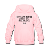 Kids No Weapon Verse Hoodie - pink