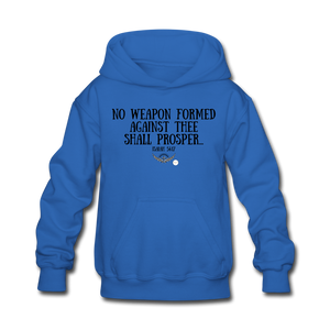 Kids No Weapon Verse Hoodie - royal blue