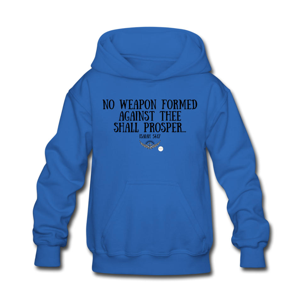 Kids No Weapon Verse Hoodie - royal blue