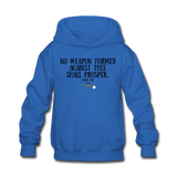 Kids No Weapon Verse Hoodie - royal blue