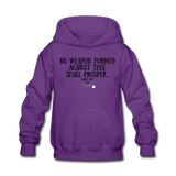 Kids No Weapon Verse Hoodie - purple