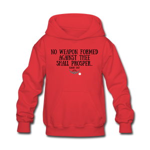 Kids No Weapon Verse Hoodie - red