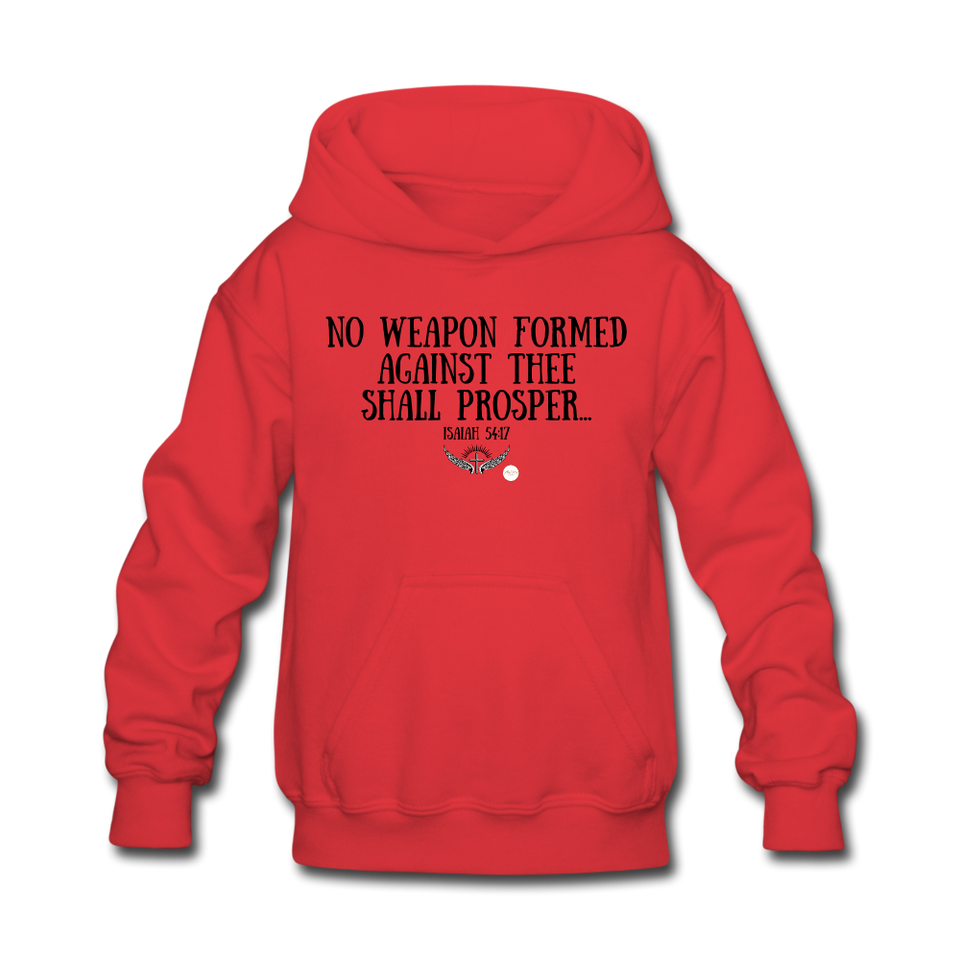 Kids No Weapon Verse Hoodie - red