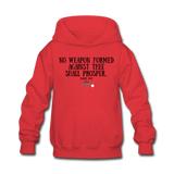 Kids No Weapon Verse Hoodie - red