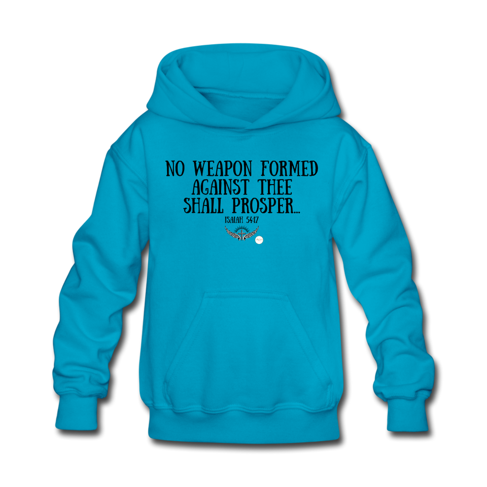 Kids No Weapon Verse Hoodie - turquoise