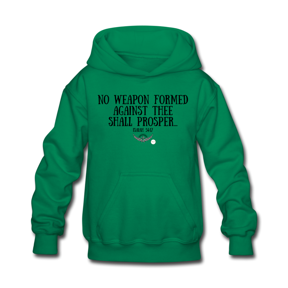 Kids No Weapon Verse Hoodie - kelly green