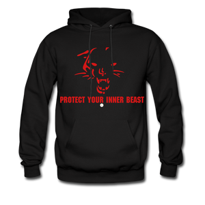 Inner Beast Red Letter Hoodie - black