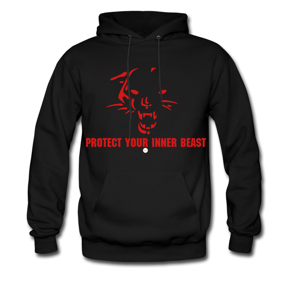 Inner Beast Red Letter Hoodie - black