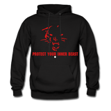 Inner Beast Red Letter Hoodie - black