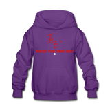 Kids Inner Beast Red Letter Hoodie - purple