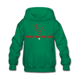 Kids Inner Beast Red Letter Hoodie - kelly green