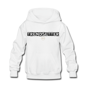 Kids Black Trendsetter Hoodie - white