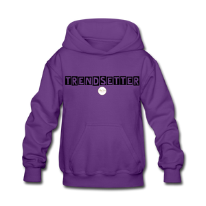 Kids Black Trendsetter Hoodie - purple