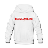 Kids Red Trendsetter Hoodie - white