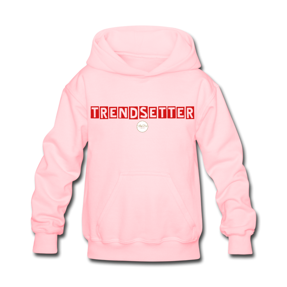 Kids Red Trendsetter Hoodie - pink