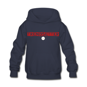 Kids Red Trendsetter Hoodie - navy