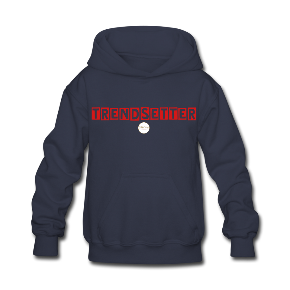 Kids Red Trendsetter Hoodie - navy