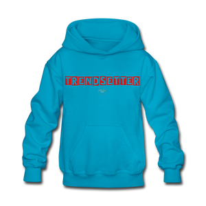 Kids Red Trendsetter Hoodie - turquoise